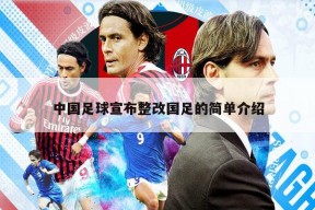 中国足球宣布整改国足的简单介绍